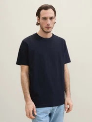 TOM TAILOR T-Shirt Dunkelblau/Schwarz