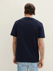 TOM TAILOR T-Shirt Dunkelblau/Schwarz