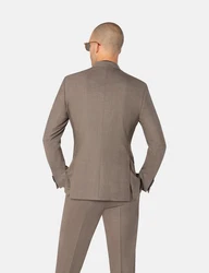 Benvenuto Anzug Mario Messina (2-tlg) Braun/Grau/Khaki/Beige
