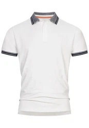 Indicode Poloshirt INJamie Weiß/Creme