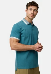 Indicode Poloshirt INJamie Türkis/Blau/Grün