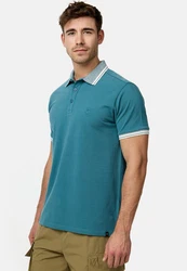 Indicode Poloshirt INJamie Türkis/Blau/Grün