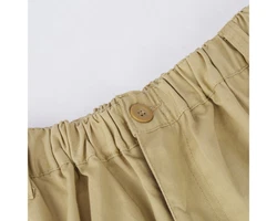 Allthemen Caprihose Herren Cargo Shorts Khaki