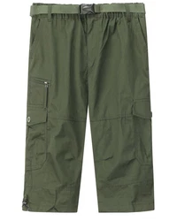 Allthemen Caprihose Herren Cargo Shorts Dunkelgrün/Khaki/Grün
