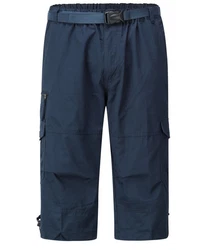 Allthemen Caprihose Herren Cargo Shorts Blau/Dunkelblau/Hellblau