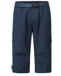 Allthemen Caprihose Herren Cargo Shorts Blau/Dunkelblau/Hellblau