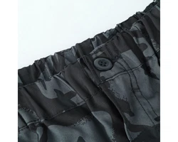 Allthemen Caprihose Herren Cargo Shorts Dunkelgrün/Grau/Dunkelblau