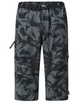 Allthemen Caprihose Herren Cargo Shorts Dunkelgrün/Grau/Dunkelblau