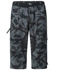 Allthemen Caprihose Herren Cargo Shorts Dunkelgrün/Grau/Dunkelblau