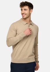 Indicode Herren Pullover INChips Beige/Braun/Khaki