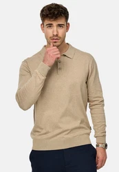 Indicode Herren Pullover INChips Beige/Braun/Khaki