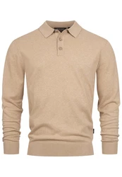Indicode Herren Pullover INChips Beige/Braun/Khaki