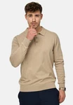 Indicode Herren Pullover INChips Beige/Braun/Khaki