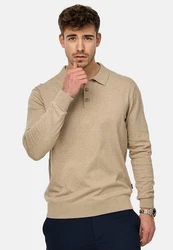 Indicode Herren Pullover INChips Beige/Braun/Khaki