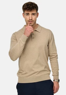 Indicode Herren Pullover INChips Beige/Braun/Khaki
