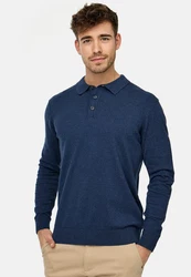 Indicode Herren Pullover INChips Dunkelblau/Blau/Hellblau/Grau