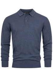 Indicode Herren Pullover INChips Dunkelblau/Blau/Hellblau/Grau