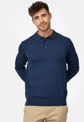 Indicode Herren Pullover INChips Dunkelblau/Blau/Hellblau/Grau