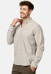 Indicode Langarmhemd INTheon Khaki/Beige/Braun/Grau