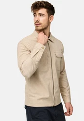 Indicode Langarmhemd INEuron Beige/Khaki