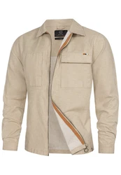 Indicode Langarmhemd INEuron Beige/Khaki
