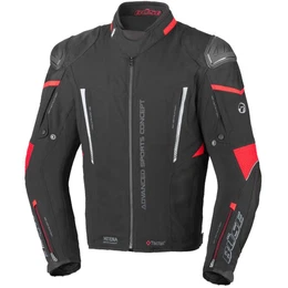Bse Motorradjacke Bse Rocca Textiljacke Schwarz / Rot 60