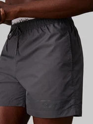 Calvin Klein Swimwear Badeshorts mit Logo Dunkelgrau/Grau