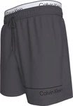 Calvin Klein Swimwear Badeshorts mit Logo Dunkelgrau/Grau