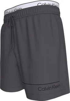 Calvin Klein Swimwear Badeshorts mit Logo Dunkelgrau/Grau