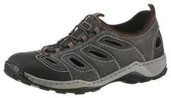 Rieker Slipper Trekking Schuh Grau/Dunkelgrau/Dunkelgrün/Braun