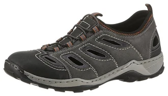 Rieker Slipper Trekking Schuh Grau/Dunkelgrau/Dunkelgrün/Braun Rieker Slipper Trekking Schuh Grau/Dunkelgrau/Dunkelgrün/Braun