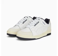 PUMA Slipstream Retro Sneaker Weiß/Beige/Creme/Hellgrau