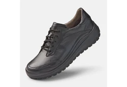BR Quinn Schnürschuh Schwarz/Braun/Dunkelgrau