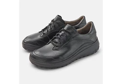 BR Quinn Schnürschuh Schwarz/Braun/Dunkelgrau