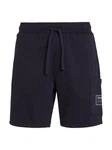 Tommy Hilfiger Sweatshorts FLAG LOGO BADGE SWEATSHORTS Dunkelblau/Blau