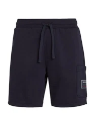 Tommy Hilfiger Sweatshorts FLAG LOGO BADGE SWEATSHORTS Dunkelblau/Blau