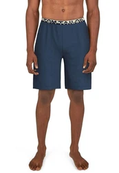 TOM TAILOR Bermudas Loungehose Blau/Dunkelblau