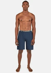 TOM TAILOR Bermudas Loungehose Blau/Dunkelblau
