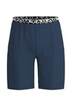TOM TAILOR Bermudas Loungehose Blau/Dunkelblau