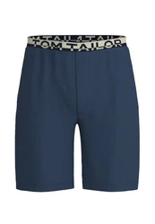 TOM TAILOR Bermudas Loungehose Blau/Dunkelblau