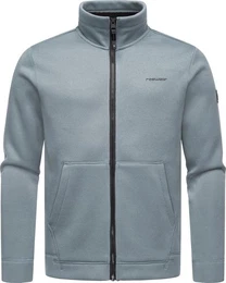 Sweatjacke Fabbian Collar Herren Basic Feinstrick-Jacke