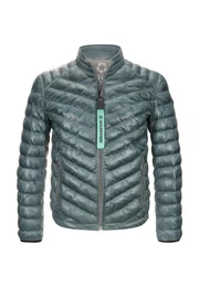 Lederjacke MSIseo mit Logo Badge und abnehmbarem -Schlsselanhnger