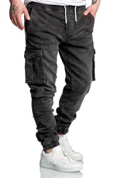 Amaci&Sons Cargojeans ALSIP Sweathose Denim Look Dunkelgrau/Schwarz/Khaki/Grau/Dunkelgrün