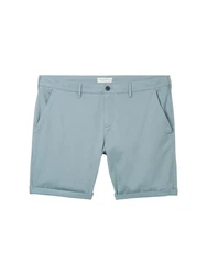 TOM TAILOR PLUS Bermudas Chino Shorts Blau/Türkis/Hellblau/Grau