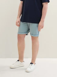 TOM TAILOR PLUS Bermudas Chino Shorts Blau/Türkis/Hellblau/Grau
