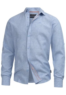 Indicode Langarmhemd INTheon Hellblau/Blau Indicode Langarmhemd INTheon Hellblau/Blau