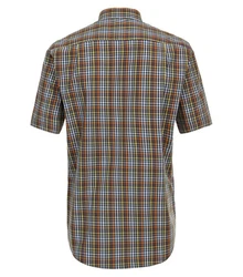 Redmond Kurzarmhemd (241060999) Braun/Mischfarben/Rot/Beige