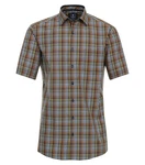 Redmond Kurzarmhemd (241060999) Braun/Mischfarben/Rot/Beige