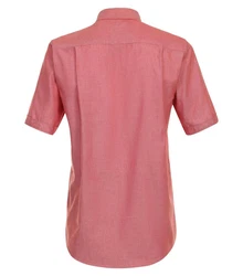 Redmond Kurzarmhemd Comfort Fit 241500999 Rot/Rosa