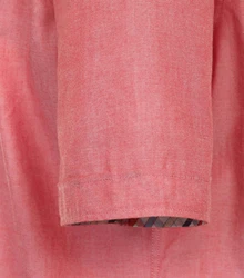 Redmond Kurzarmhemd Comfort Fit 241500999 Rot/Rosa